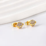 Pendientes Gold Planet + Talla Orbita con Diamantes