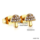 Pendientes oro talla seta con diamantes