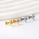 Pendientes talla Hoja de Oro con diamantes