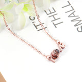 Love Letter Pendant Necklace with Black O