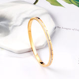 ASON 316L Stainless Steel Gold Color Chain Bracelet Simple Bangle with Extender 19+3cm Fashion Jewelry for Women Men Gift