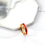 Drip Black White Red Fashion Personalized Ring New Minimalist Design Ring