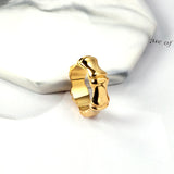 Wide Vintage Creative Design Bamboo Styling Ring