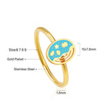 Explosive cartoon children's rings fun anti-pressure jewelry cute jewelry rings