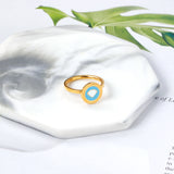 Cartoon children's ring colorful oil drop hollow finger ring