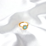 Cartoon children's ring colorful oil drop hollow finger ring