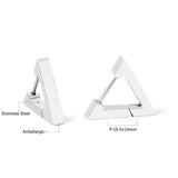 Triangle earrings without drill 16.5*14mm