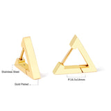 Triangle earrings without drill 16.5*14mm