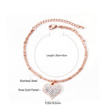 Rose Gold&Steel&Golden Accessories Soft Bracelet 20+5cm