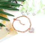 Rose Gold&Steel&Golden Accessories Soft Bracelet 20+5cm