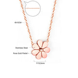 14K Zouju N+P necklace in rose gold 45+5cm