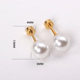 4~8mm steel color/golden white pearl screw plugs