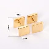 4mm/6mm/8mm Gold-Steel Square Cake Plugs