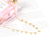 0.3 Side chain 40+5cm soldered 12pcs 3.5*4.5mm bear necklace in glossy color