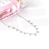 0.3 Side chain 40+5cm soldered 12pcs 3.5*4.5mm bear necklace in glossy color