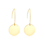 Small V-Shape Clasp Earrings with Round Embossed Sand Finish