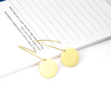 Small V-Shape Clasp Earrings with Round Embossed Sand Finish