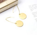 Small V-Shape Clasp Earrings with Round Embossed Sand Finish