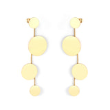 12+22+18+12mm round glossy earrings