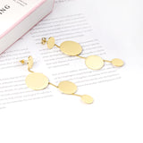 12+22+18+12mm round glossy earrings