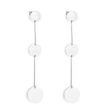 12+15+18mm Round Glossy Earrings