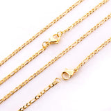 ASON 10pcs/bulk long necklace collar 0.6 wire 2.3mm*45cm 3;1nk matching chain steel color & gold stainless steel necklace wholesale