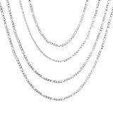 ASON 10pcs/bulk long necklace collar 0.6 wire 2.3mm*45cm 3;1nk matching chain steel color & gold stainless steel necklace wholesale