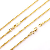 ASON 10pcs/bulk long necklace collar 2.2mm*45cm cauliflower chain with chain Steel Color & Gold Color Stainless Steel Necklace Wholesale