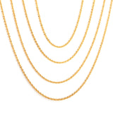 ASON 10pcs/bulk long necklace collar 2.2mm*45cm cauliflower chain with chain Steel Color & Gold Color Stainless Steel Necklace Wholesale