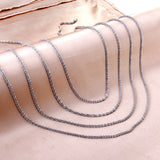 ASON 10pcs/bulk long necklace collar 2.2mm*45cm cauliflower chain with chain Steel Color & Gold Color Stainless Steel Necklace Wholesale