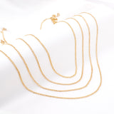 ASON 10pcs/bulk long necklace collar 0.6 wire 2.3mm*60cm wide NK1;1 matching chain steel color & gold stainless steel necklace wholesale