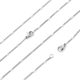 ASON 10pcs/bulk long necklace collar 0.4 wire 1.4mm*45cm side to side sunflower matching chain steel color & gold color stainless steel necklace wholesale