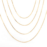 ASON 10pcs/bulk long necklace collar 0.9mm*45cm side to side sunflower matching chain steel color & gold color stainless steel necklace wholesale