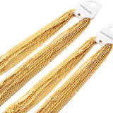 ASON 10pcs/bulk long necklace collar 1.0 wire 3.5mm*45cm grinding six sides matching chain steel color & gold stainless steel necklace wholesale