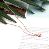 Rose Gold & Gold & Steel Glossy Star Pendant Necklace