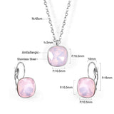 Ensembles de bijoux de mariée, Style tendance, géométrie multicolore, pendentif, collier, boucles d'oreilles, ensembles de fête Brinco, vente en gros 