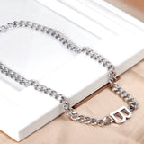 19.8*15.2mm B Pendant Necklace 45cm