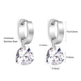 3*13.6mm earrings + 10mm heart-shaped diamonds