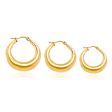 Pendientes de aro minimalistas de acero inoxidable para mujer, pendientes circulares de Metal de Color dorado, regalos de joyería de fiesta Vintage para niñas 