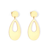 12mm round + 22*40mm oval glossy earrings