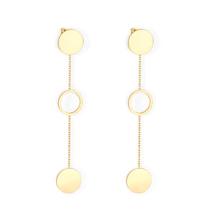 15mm Round Polished Earrings