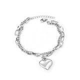 17.5*18.50mm with heart bracelet 18+3cm