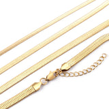 Popular 5MM*40+5CM Steel Color Blade Chain Long Necklace DIY Matching Chain