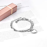 17.5*18.50mm with heart bracelet 18+3cm