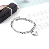 17.5*18.50mm with heart bracelet 18+3cm