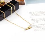 25*9.5mm fish bone pendant with white diamonds necklace 45+5cm