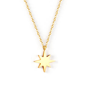 15mm Star Pendant Necklace 45+5cm