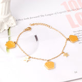 Orange Cupcake Accessories with Star Bracelet 17+3cm Gold