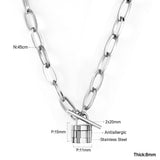 11*15mm Lock Pendant Necklace