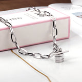 11*15mm Lock Pendant Necklace